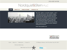 Tablet Screenshot of nordquist-stern.com